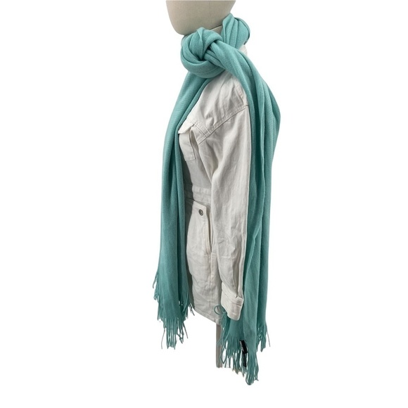 Layers By Lizden Green Acrylic Fringe Scarf - Picture 4 of 11